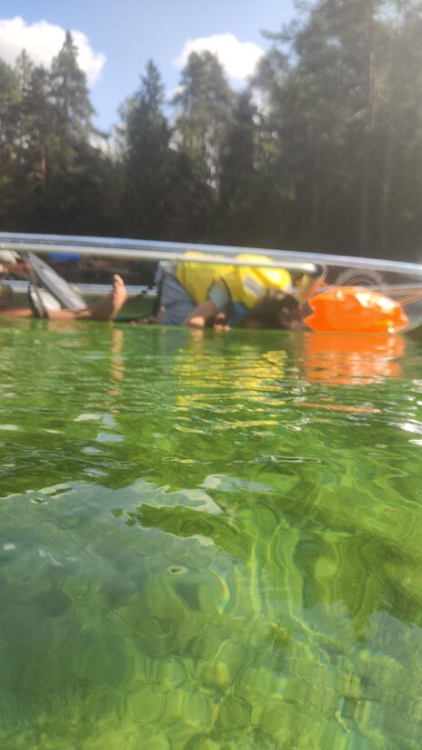 Elämysretki lasikajakilla Äntu Sinijärvellä – ennakkomaksu / varaus, 20 € / henkilö