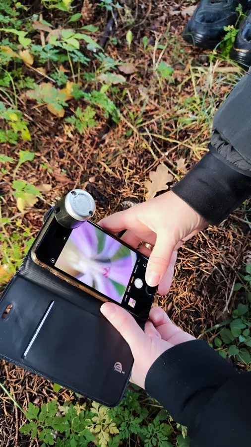 Exploring nature with a cell miicroscope